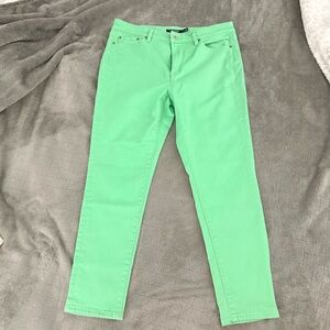 Ralph Lauren Mint Green Skinny Cropped Jeans